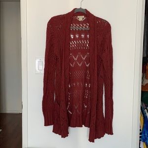 Lucky Brand Knit Long Cardigan